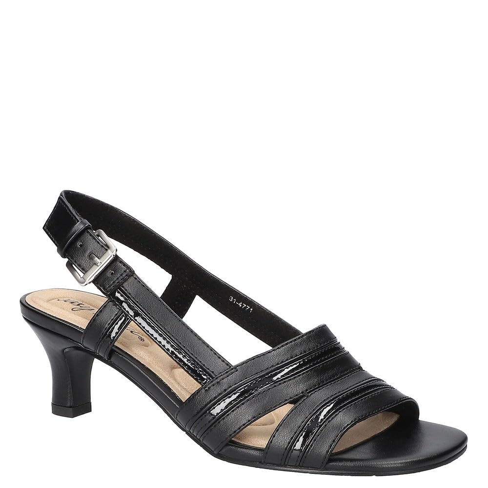 Easy Street Women’s Meghan Heeled Sandal, Black, 5