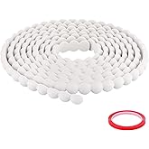 Sanbege Flexible Molding Trim Peel and Stick 118" L x 0.6" W, Paintable Bead Shape Decorative Strip for Wall Edge, Furniture, Mirror Frame, Backsplash Tile, Ceiling, Home DIY Decoration (White)