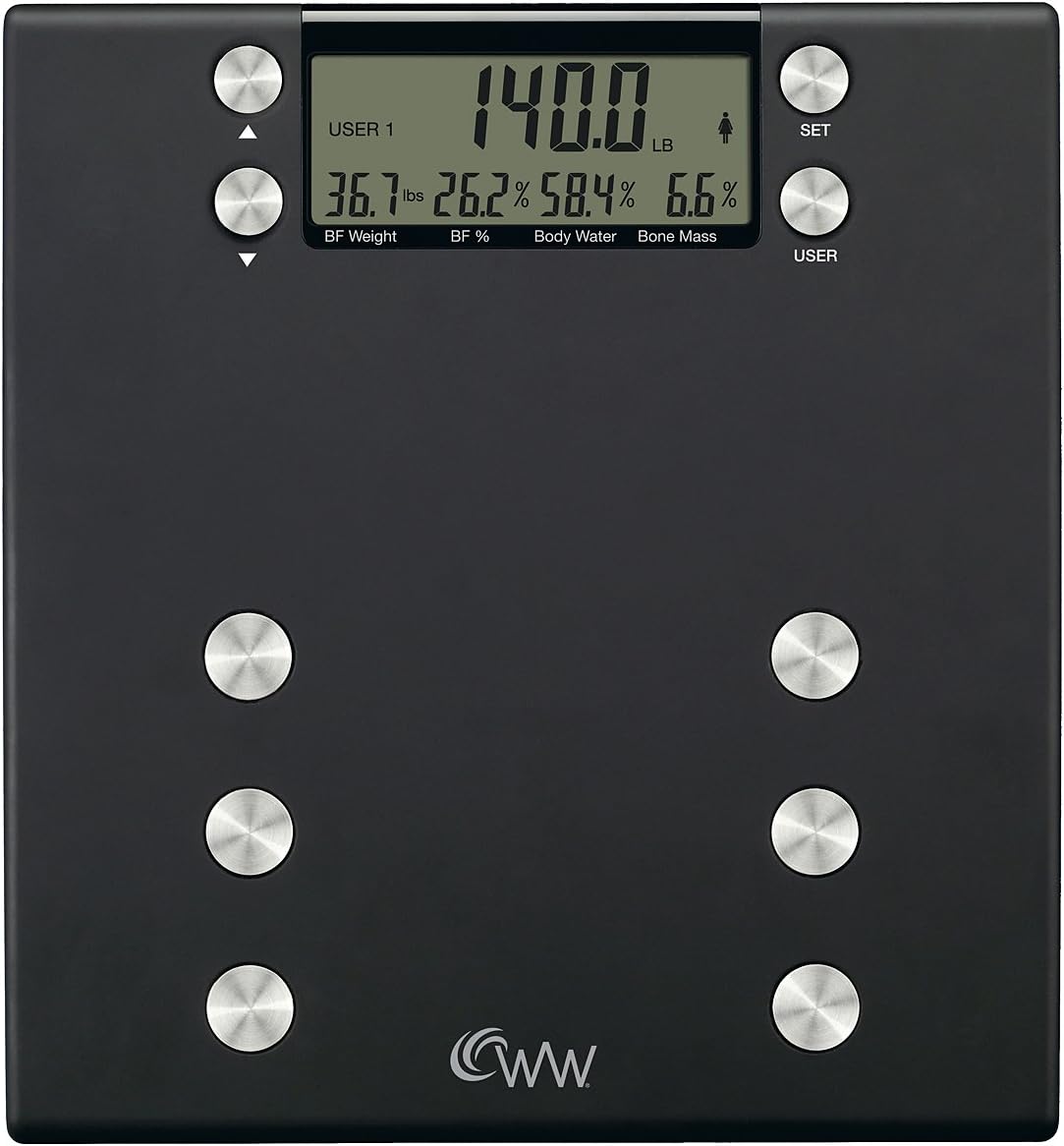 Weight Watchers Body Analysis Digital Precision Scale Amazon.ca