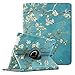 Fintie iPad 2/3/4 Case - 360 Degree Rotating Stand Smart Case Cover for Apple iPad with Retina Display (iPad 4th Generation), The New iPad 3 & iPad 2 (Automatic Wake/Sleep Feature) - Blossom