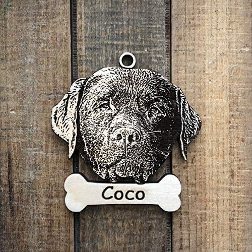 Personalized Chocolate Lab Ornament Chocolate Lab