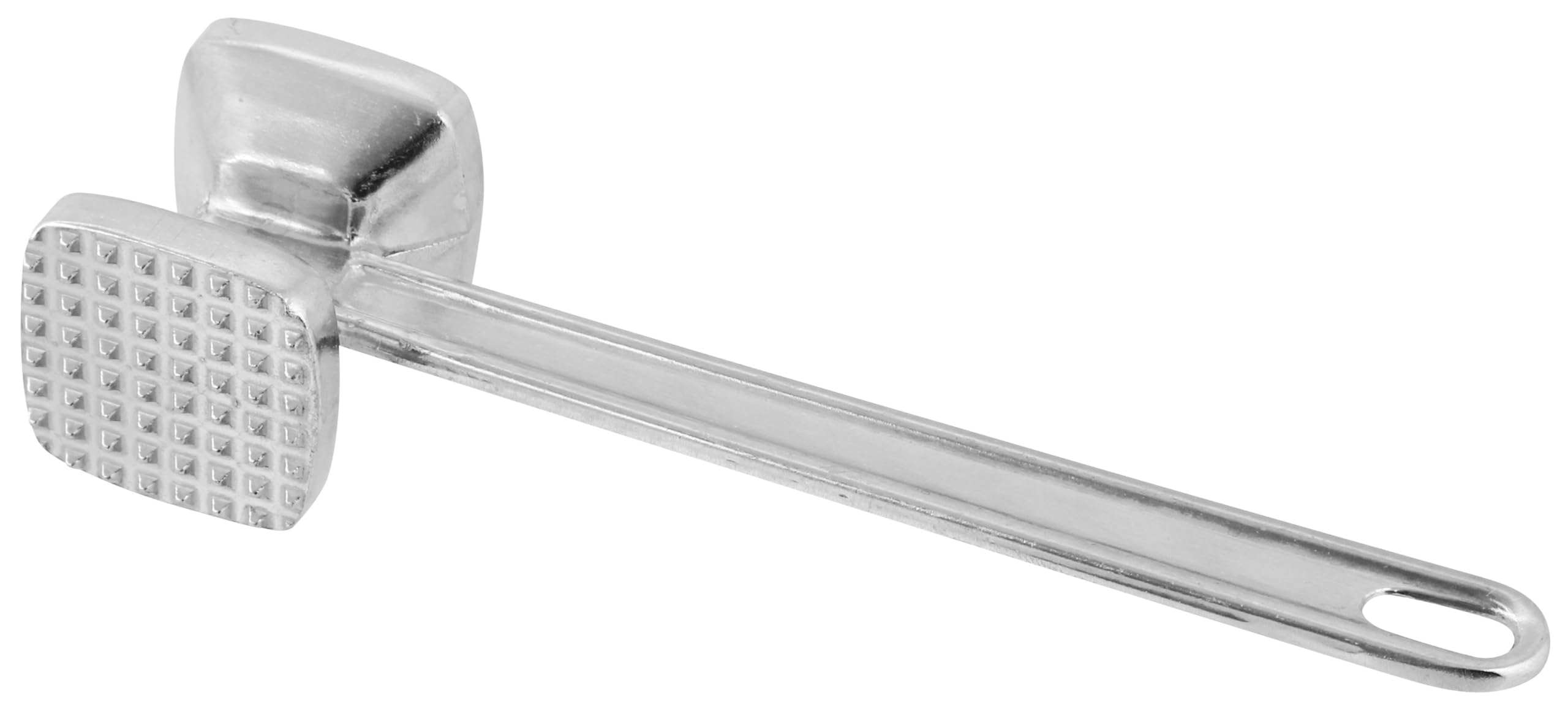 Fackelmann Meat Tenderiser, Meat Hammer & Mallet for Steak, Beef, Chicken or Pork, Dual Sided Heavy Duty Durable Aluminium, 22.5x6x5cm, Silver