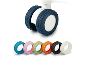 Goticc Luggage Wheel Covers suitcase wheel covers Luggage Wheel Protector Covers for 2.1-2.4 inchs 8 Spinner Wheel Suitcases (8, Dark blue)