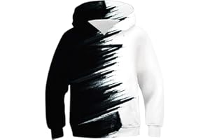 Lovekider Boys Hoodies Sweatshirt Cool 3D Print Pullover with Big Pocket for Kids Fashion Warm Winter 6-16 Years
