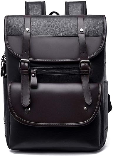 large faux leather backpack