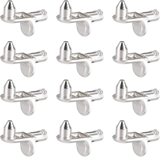 uxcell Shelf Support Peg,5mm LShaped Support, Furniture Shelf,Bracket Pegs