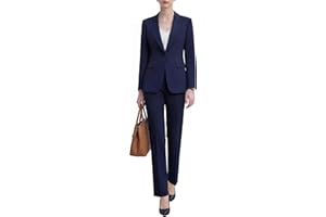 Women’s Suits 2-Piece Set Business, Wrinkle-Free Dressy Pant Suits for Women, Professional Outfits for Work & Office