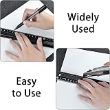30CM Aluminium Ruler Raised Grip Metal Craft Cutting Safety view 3