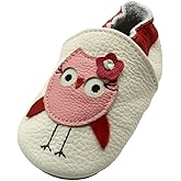 iEvolve Baby Leather Shoes Soft First Walker Shoes Crib Shoes Moccasins for Toddlers