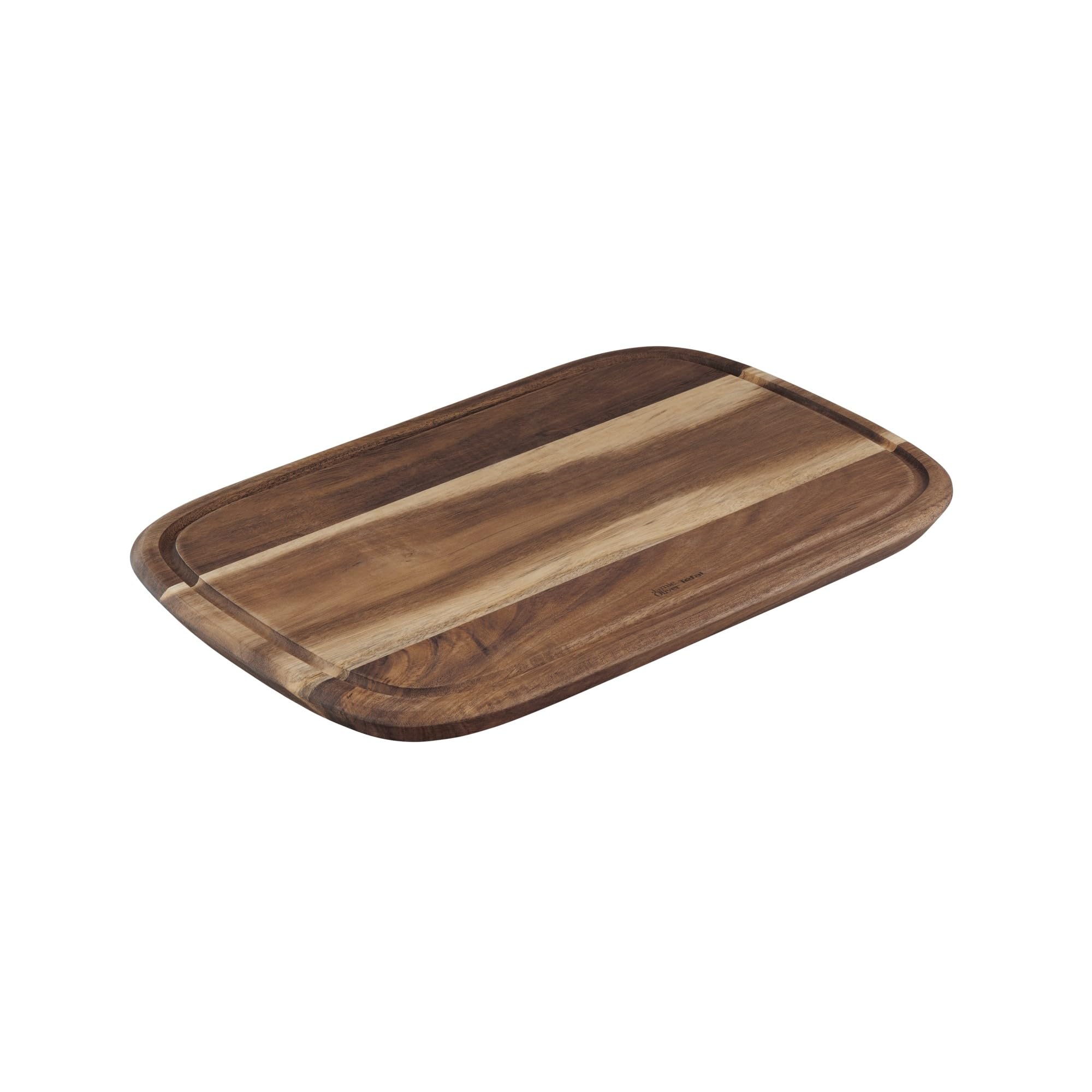 Tefal Jamie Oliver Chopping Board - Medium Size, Premium Acacia Wood, Anti-Slip Surface - Ideal for Cutting and Food Preparation - Stylish and Durable - K2680955