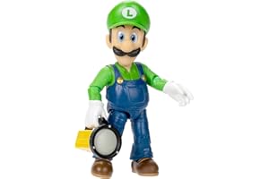 THE SUPER MARIO BROS. MOVIE - 5 Inch Action Figures Series 1 – Luigi Figure with Flashlight Accessory