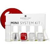 Dazzle Dry Mini Kit &ndash; Rapid Red &ndash; 4 Step System (5 Piece Kit) | A Classic True Red &middot; Full Coverage &middot; Cream Finish &middot; Quick-Dry &middot; 5 Manicures