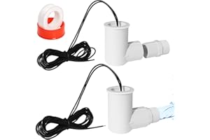 ZEJOOT 2Pack SS2 Float Switch 3/4 Inch L Shape, Versatile & Reliable AC Water Float Switch for Condensating Overflow Detection, Used in Various HVAC System Applications & Around The House for DIY