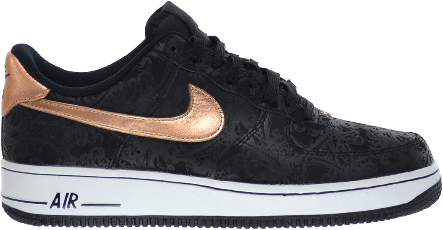 Amazon.com | Nike Air Force 1 '07 LV8 Men's Shoes Black/Mettalic Red Bronze-White 718152-003 (9. 