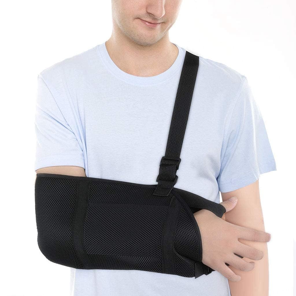 GAESHOW Arm Sling, Sling for Arm Support, Adjustable Shoulder Immobilizer, Shoulder Brace for Women Men, Arm Support Strap for Broken Wrist, Elbow, Dislocated Shoulder