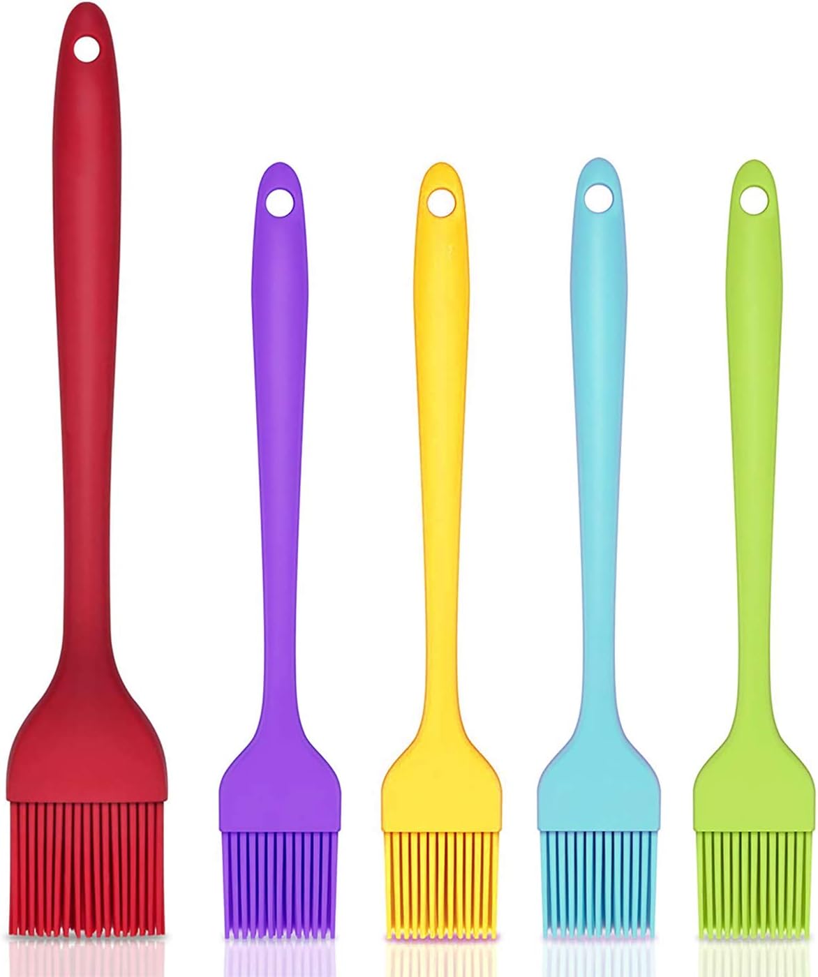 Silicone Basting Pastry Brush Set of 5, Basting Brushes