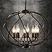 LITFAD Industrial Adjustable Wrought Iron Vintage Retro Pendant Light 22