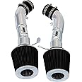 Cold Air Intake System with Heat Shield Kit + Filter Combo BLACK Compatible For 09-20 Nissan 370Z / Infiniti 08-13 G37 / 14-15 Q50 3.7L V6
