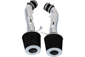 RTUNES RACING Cold Air Intake System with Heat Shield Kit + Filter Combo BLACK Compatible For 09-20 Nissan 370Z / Infiniti 08-13 G37 / 14-15 Q50 3.7L V6