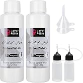 LET'S RESIN White Alcohol Ink for Resin, Alcohol Ink,2 Bottles Each 3.5oz | Adjustable Alcohol-Based Ink,White Pigment for EpoxyResin,Resin Petri,Tumblers, Resina Art