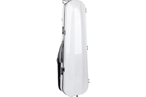 aqxreight 4/4 Violin Case Elegant Carbon Fiber Design with Security Features and Humidity Gauge for Musicians on The Go