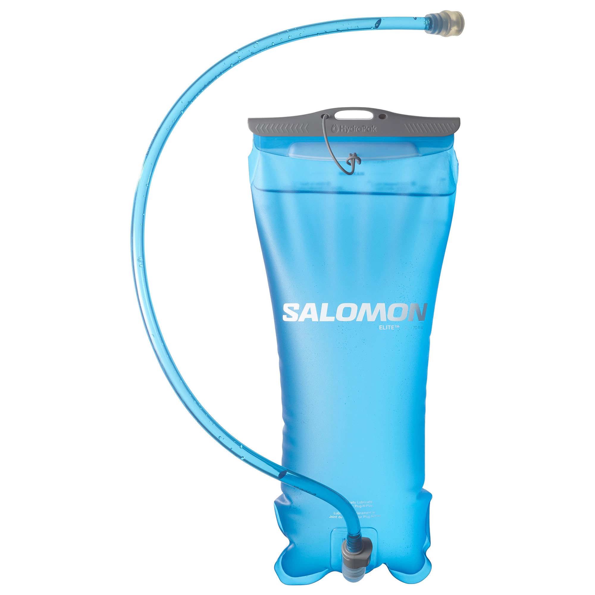 Salomon SOFT RESERVOIR 2L Hydration Bladder - Comfort Fit, Easy-Use Slider, High-Flow Bite Valve, Flexible Reservoir for Hiking and Trail Adventures