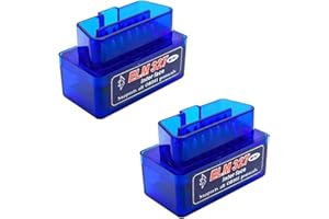 NYTKL 2 PCS ELM327 OBDII Car Auto Diagnostic Scanner, Professional Wireless Bluetooth Scan Tool Failure Detector, OBD2 Engine Fault Code Reader for Android Windows, Car Accessories