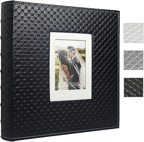 Amazon Com Photo Album Fazhongfa Photo Books For 4x6 Pictures Large Capacity Wedding Albums Hold 500 Photos For Family Couple Memories Book Birthday Anniversary Travel Foto Album Acid Free Black Home Kitchen