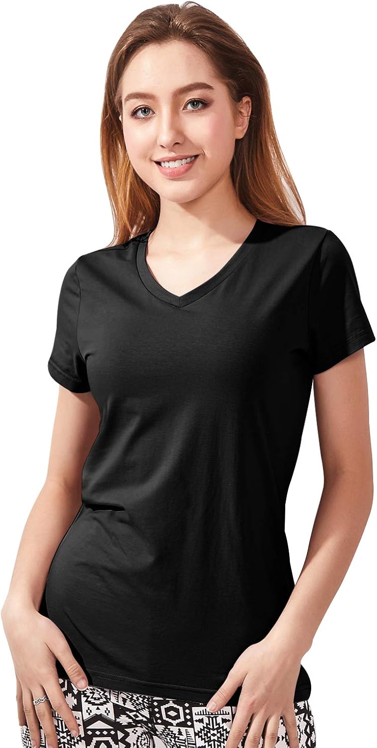 plain black v neck