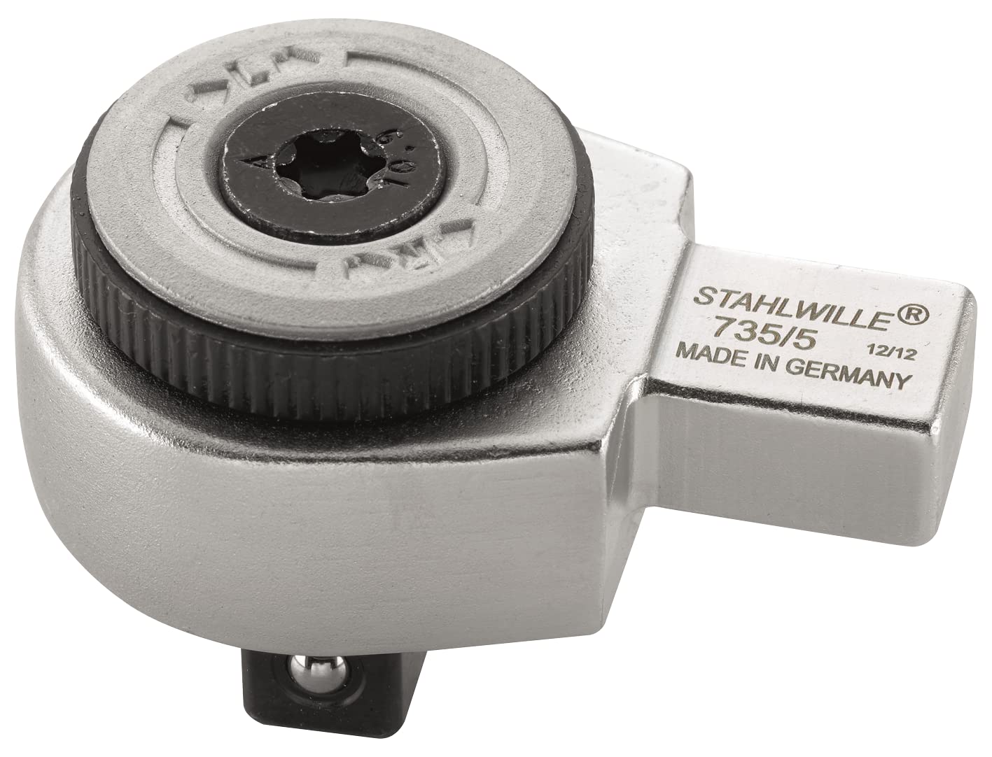 Stahlwille 735/5 "735" Drive Ratchet Insert Tool, Silver/Black, 3/8-Inch - 9 x 12 mm