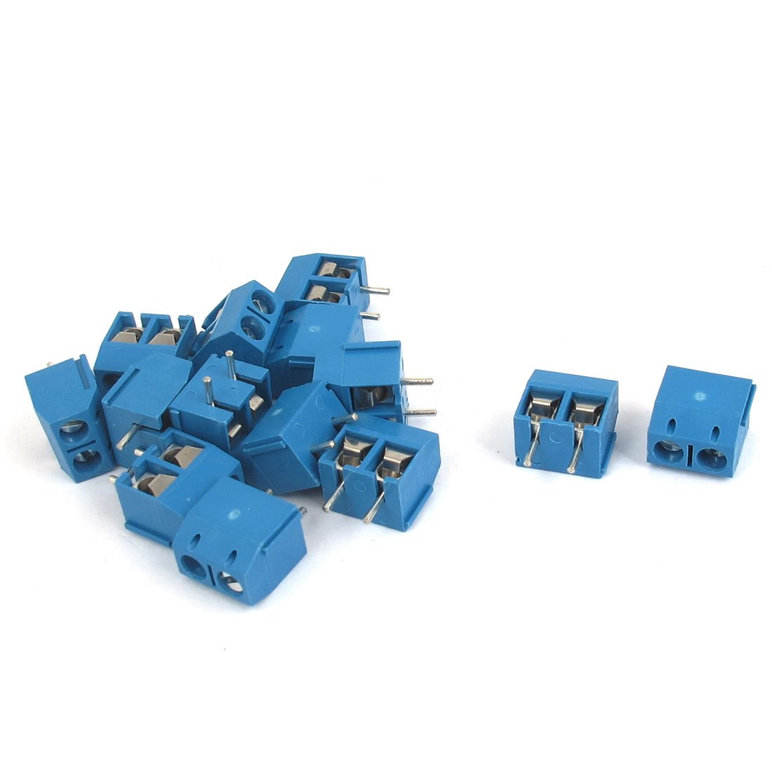 Sourcingmap 2P 5mm Pitch PCB Mounting Screw Terminal Block AC 300V 10A 14pcs