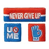 John Cena Headband Wristband Sweatband Set Choice of Color-Red White Blue