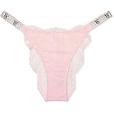 Victoria's Secret Shine Strap Lace Brazilian Panty Color Pink New