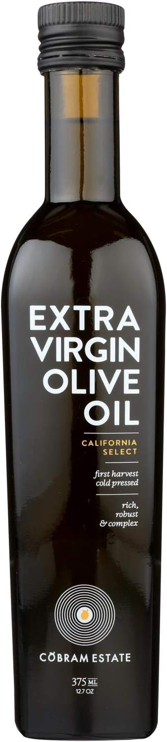 COBRAM ESTATES, Extra Virgin Olive Oil, California Select, Pack of 6, Size 12.7 FZ, (GMO Free Kosher Low Sodium Vegan Wheat Free Yeast Free)