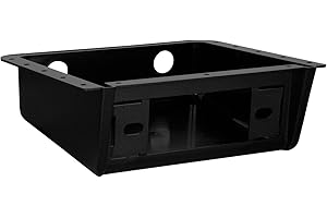 ENROCK MARINE Enrock Universal Car Stereo Fully Enclosued Under Dash/Overhead Installation Mounting Kit for DIN Radio Receiver