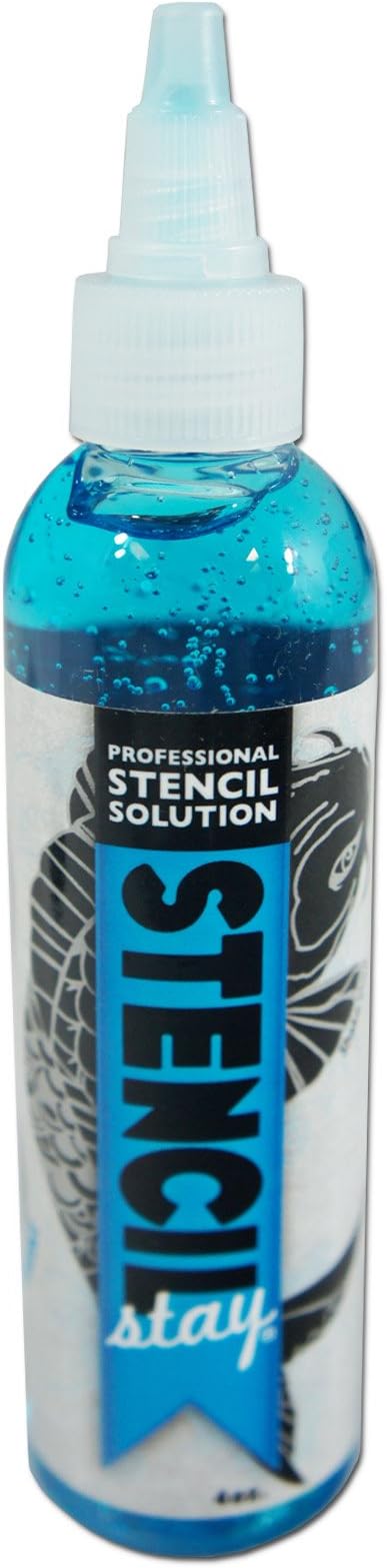 2 Bottles 4 oz Tattoo Stencil Stay Solution GEL Transfer Art Skin Application