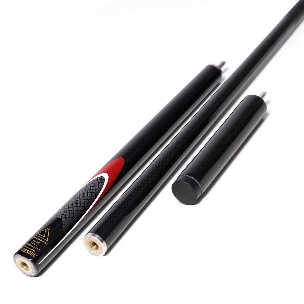 CUESOUL Carbon Fibre Graphite 3/4 17oz Snooker Cue/Pool Cue with 9.5mm