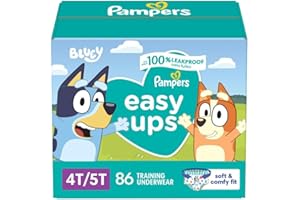 Pampers, Easy Ups Training Underwear Boys Size 4T/5T, 1 Pack (Count of 86)