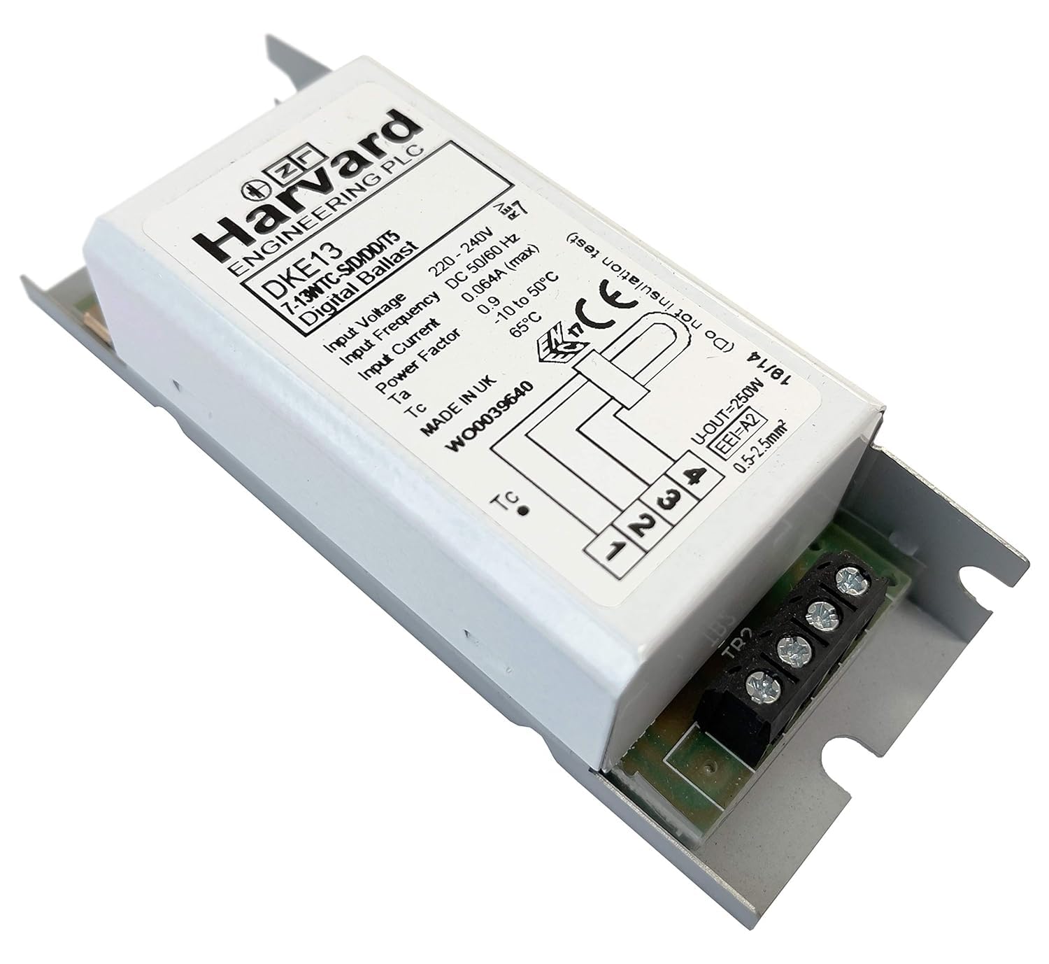 Harvard DK13 DKE13 Electronic Ballast for 7-11w PL-S / 10-13W PL-C or 16w 2D Lamps