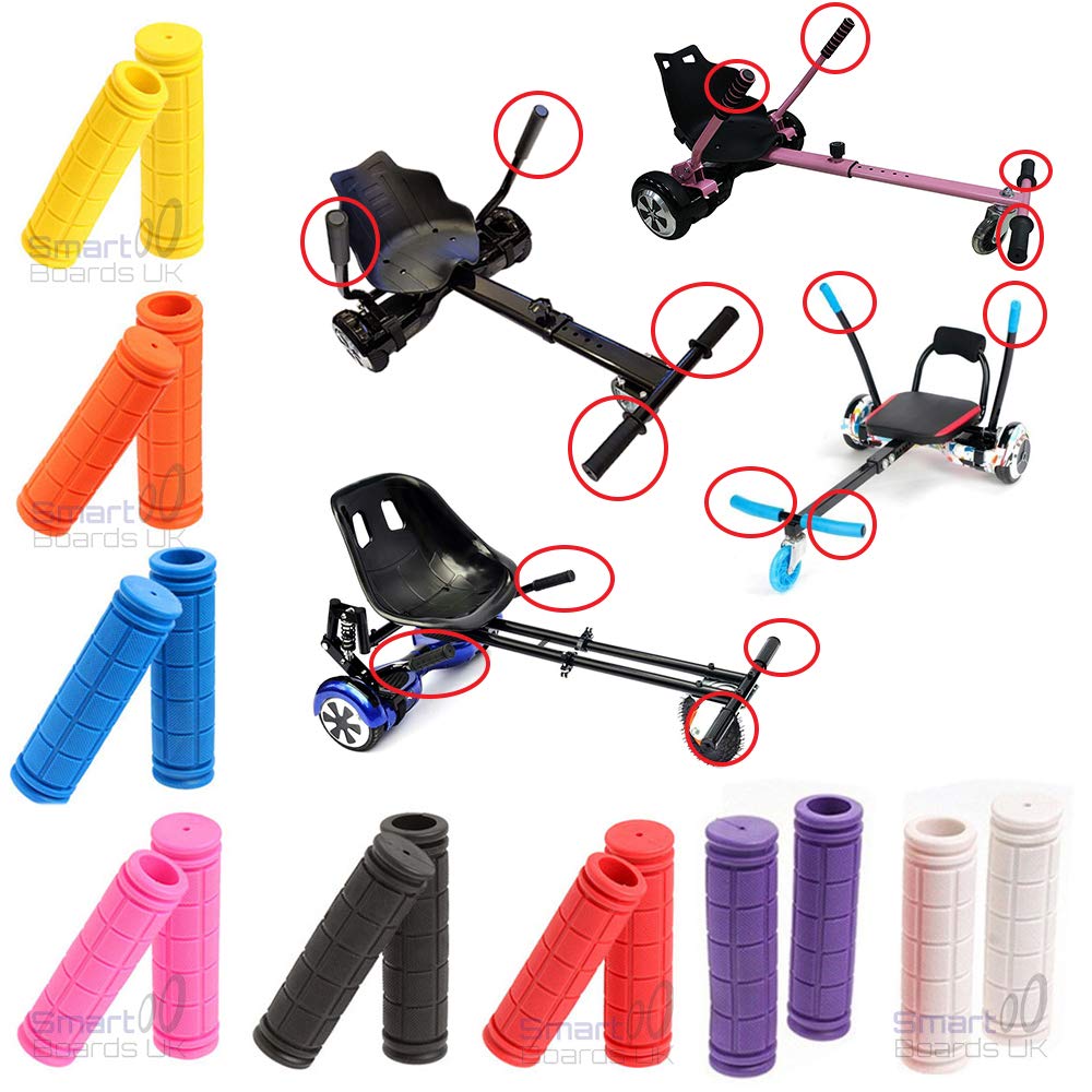 SILI® Replacement Grips for Karts - Kart Attachment for 2 Wheel Self Balance Scooter Swegway 6.5", 8", 10" & ALL TERRAIN (KART REPLACEMENT GRIPS - PINK)