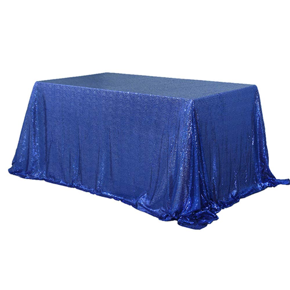Best navy sequin table cloth
