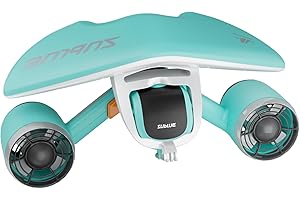 whiteshark Mix Underwater Scooter, 1.5m/s Speed Dual Motors Electric Water Scooter, 40M Waterproof Swimming Pool Diving Snorkeling for Kids Adults(with Action Camera Mount)