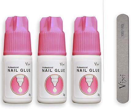 3x3g Vixi Extra Strong Glue Qualité Professionnelle Séchage Instantané Pour Faux Ongles Acrylique Décorations Diamants Pierres De Strass Et
