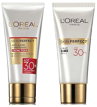 L'Oreal Paris Skin Perfect 30+ Facial Foam, 50g and L'Oreal Paris Skin Perfect 30+ Anti-Fine Lines Cream, 18g