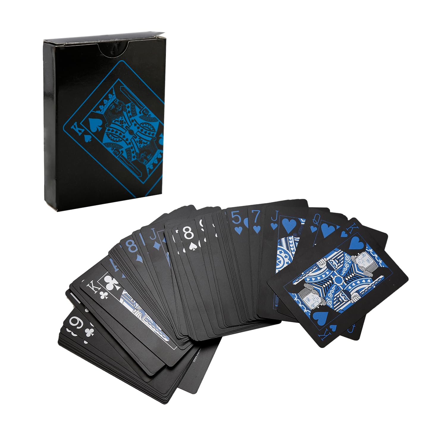 Rumyve Waterproof Plastic Playing Cards,54 Professional Deck Cards Standard Poker Magic, Family Game Party Game Tools