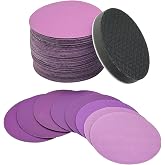 3 Inch 600-5000 Grit Wet Dry Sandpaper, Sanding Disc and Interface Pad | 40pcs Hook and Loop Premium Aluminum Oxide Sand Paper for Metal, Wood, Auto