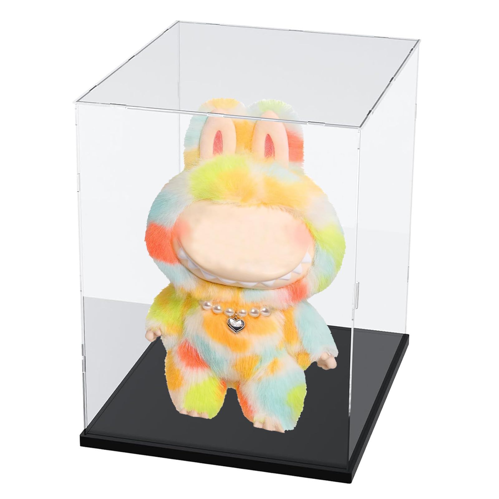 Photo 1 of *Missing pieces check clerk comments *
Clear Acrylic Display Case for The Monsters Rock The Universe Vinyl Plush Doll for Big LABUBU Doll for Fall in Wild, Display Box for Mokoko Collectibles with Wooden Base, 9.8x7.9x15.8in (with Door)