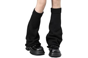 Women's Knit Flared Leg Warmers, Soft Warm Leg Sleeves for Winter Daily, Cosplays