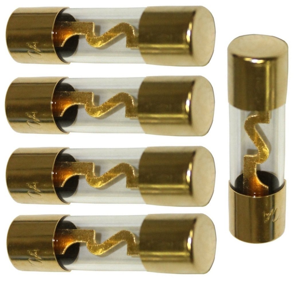 Fusibile Auto AGU 30A In Vetro - 4 Pezzi, Contatti Dorati, 10x38mm, Per Impianti Audio E Elettrici - Foto 2