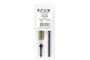 E-Z LOK E-Z Hex Thread Repair Kit for Soft Wood Flush Threaded Inserts 10-32 x 13mm, Drill, Installation Tool